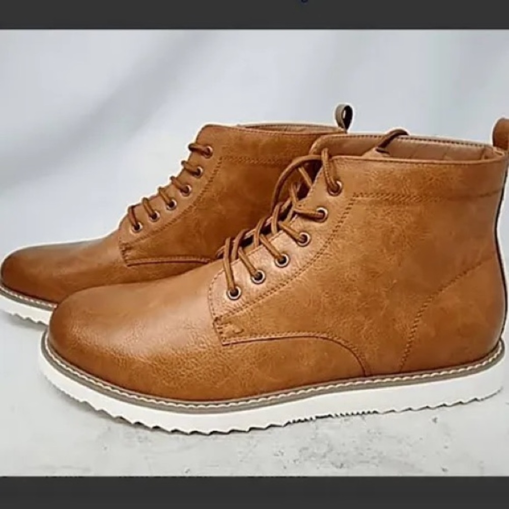 Nick Graham Sz 9.5 chukka lace up business to casual brown boots